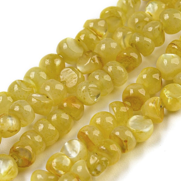 PandaHall Natural White Shell Dyed Beads Strands, Nuggets, Gold, 2.5~3.5x3~3.5x2~3.5mm, Hole: 0.4mm, about 139pcs/strand, 15.16''(38.5cm)...
PandaHall Natural White Shell Dyed Beads Strands, Nuggets, Gold, 2.5~3.5x3~3.5x2~3.5mm, Hole: 0.4mm, about 139pcs/strand, 15.16''(38.5cm)...