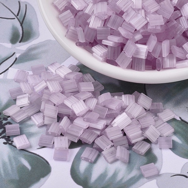 PandaHall MIYUKI TILA Beads, Japanese Seed Beads, 2-Hole, (TL2564) Silk Pale Lavender, 5x5x1.9mm, Hole: 0.8mm, about 118pcs/bottle..., Purple
PandaHall MIYUKI TILA Beads, Japanese Seed Beads, 2-Hole, (TL2564) Silk Pale Lavender, 5x5x1.9mm, Hole: 0.8mm, about 118pcs/bottle..., Purple