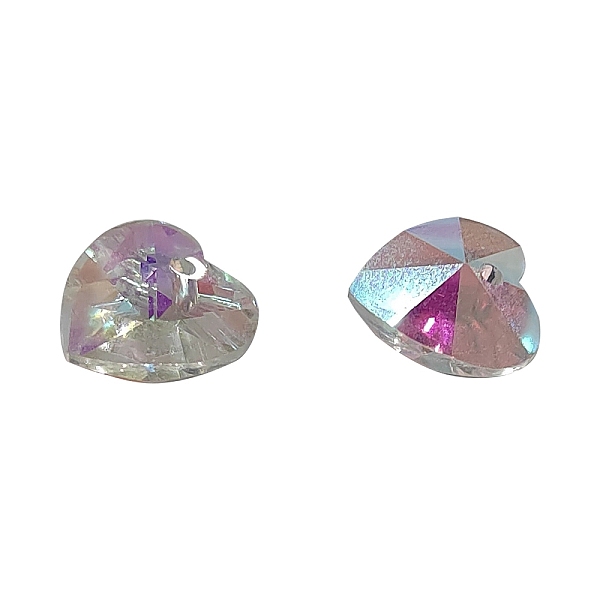 PandaHall Romantic Valentines Ideas Glass Charms, Faceted Heart Pendants, Clear AB, 14x14x8mm, Hole: 1mm Glass Heart White
PandaHall Romantic Valentines Ideas Glass Charms, Faceted Heart Pendants, Clear AB, 14x14x8mm, Hole: 1mm Glass Heart White