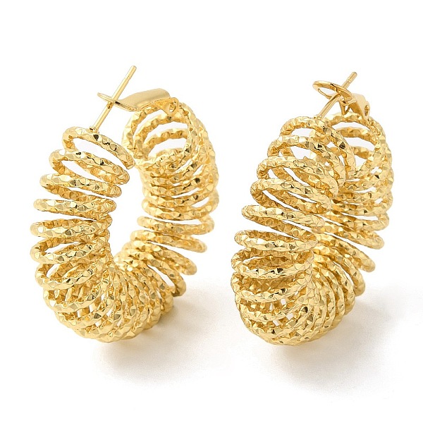 PandaHall Vacuum Plating 201 Stainless Steel Vortex Hoop Earrings with 304 Stainless Steel Pins, Wire Wrap Jewelry for Women, Golden...
PandaHall Vacuum Plating 201 Stainless Steel Vortex Hoop Earrings with 304 Stainless Steel Pins, Wire Wrap Jewelry for Women, Golden...
