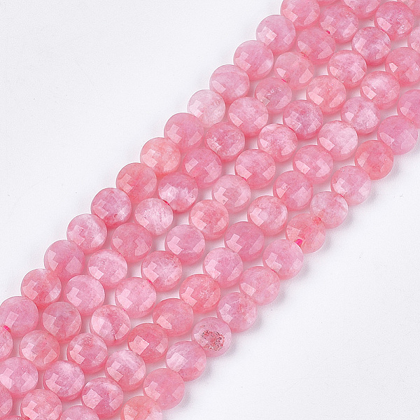 PandaHall Natural Rhodochrosite Beads Strands, Faceted, Dyed, Flat Round, 6~6.5x3.5mm, Hole: 0.8mm, about 59~60pcs/strand, 14.9 inch~15.1...
PandaHall Natural Rhodochrosite Beads Strands, Faceted, Dyed, Flat Round, 6~6.5x3.5mm, Hole: 0.8mm, about 59~60pcs/strand, 14.9 inch~15.1...