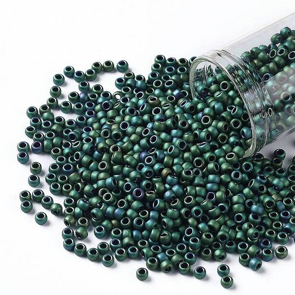 PandaHall TOHO Round Seed Beads, Japanese Seed Beads, (706) Matte Color Iris Teal, 8/0, 3mm, Hole: 1mm, about 222pcs/10g Glass Cyan
PandaHall TOHO Round Seed Beads, Japanese Seed Beads, (706) Matte Color Iris Teal, 8/0, 3mm, Hole: 1mm, about 222pcs/10g Glass Cyan
