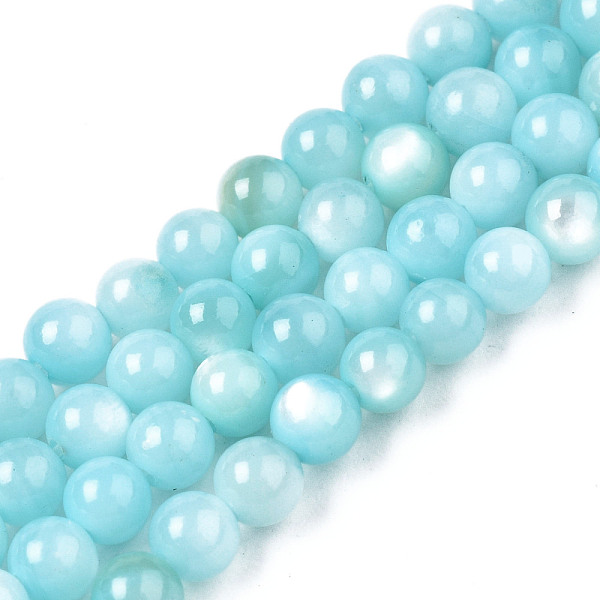 PandaHall Natural Freshwater Shell Beads Strands, Dyed, Round, Light Sky Blue, 2.5mm, Hole: 0.5mm, about 122~136pcs/strand, 14.57 inch~15.63...
PandaHall Natural Freshwater Shell Beads Strands, Dyed, Round, Light Sky Blue, 2.5mm, Hole: 0.5mm, about 122~136pcs/strand, 14.57 inch~15.63...