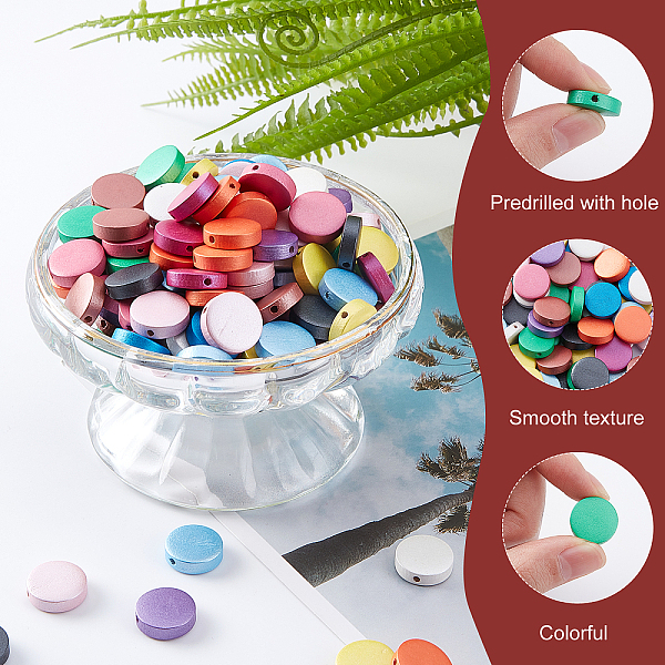 PandaHall 240pcs Wood Beads, 12 Color Wooden Coin Beads 15mm Flat Round Wood Craft Beads Colorful Circle Discs Beads Spacer Slices Beads..., Multicolor
PandaHall 240pcs Wood Beads, 12 Color Wooden Coin Beads 15mm Flat Round Wood Craft Beads Colorful Circle Discs Beads Spacer Slices Beads..., Multicolor