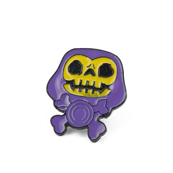 PandaHall Halloween Themed Alloy Enamel Brooches, Skull, Indigo, 28x24mm Alloy+Enamel Purple
PandaHall Halloween Themed Alloy Enamel Brooches, Skull, Indigo, 28x24mm Alloy+Enamel Purple