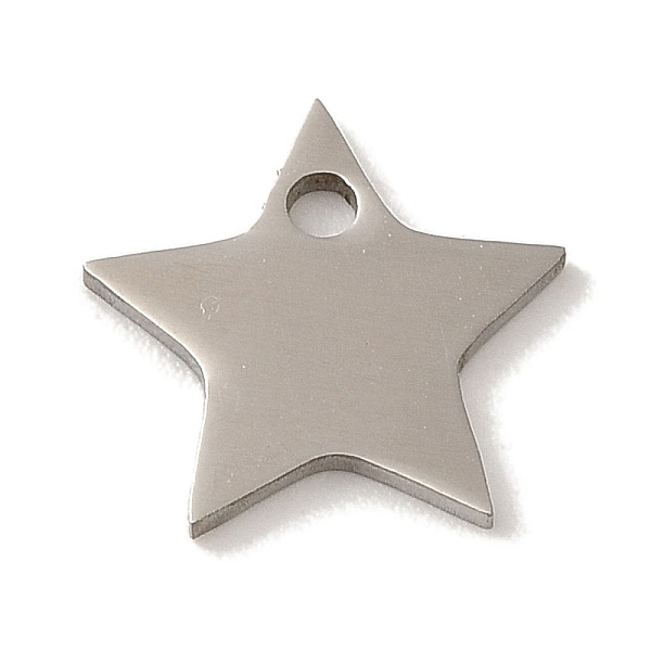 PandaHall 201 Stainless Steel Charms, Laser Cut, Star Charm, Stainless Steel Color, 11x12x1mm, Hole: 1.6mm 201 Stainless Steel Star
PandaHall 201 Stainless Steel Charms, Laser Cut, Star Charm, Stainless Steel Color, 11x12x1mm, Hole: 1.6mm 201 Stainless Steel Star