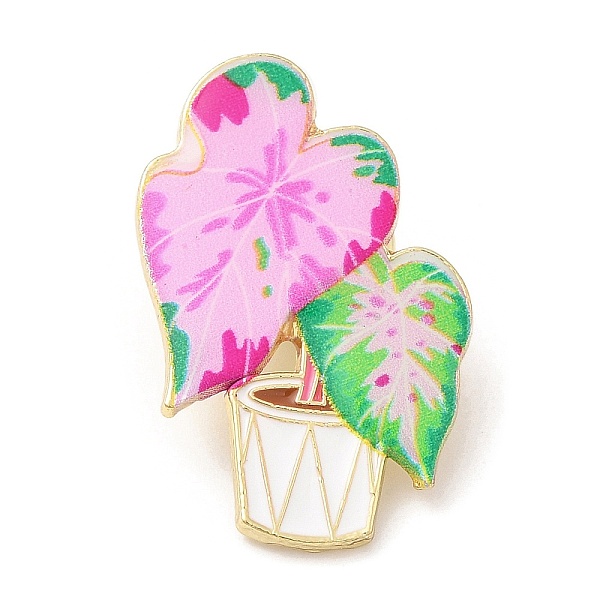 PandaHall Plant Pot Enamel Pins, Light Gold Plated Alloy Brooch, Pearl Pink, 30x19.5x2mm Alloy+Enamel Other Plants
PandaHall Plant Pot Enamel Pins, Light Gold Plated Alloy Brooch, Pearl Pink, 30x19.5x2mm Alloy+Enamel Other Plants