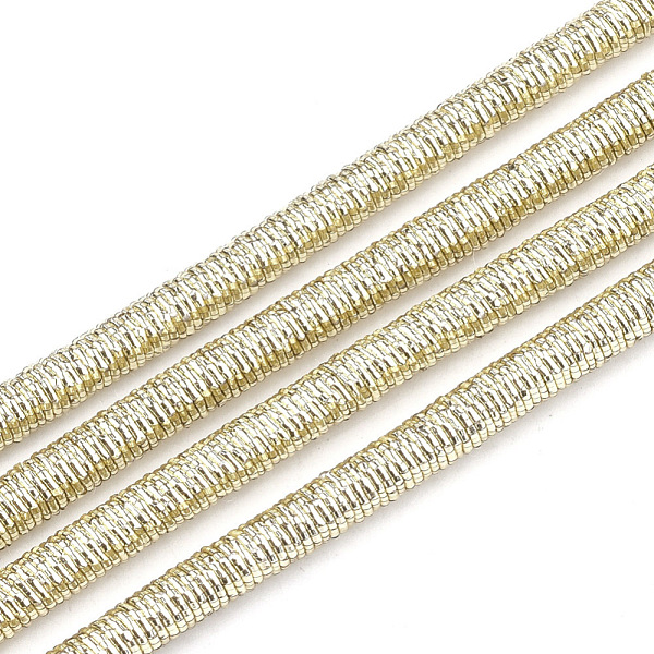 PandaHall Polyester & Cotton Cords, with Iron Chain inside, Gold, 4mm, about 54.68 yards(50m)/bundle Polyester+Metallic Cord Gold
PandaHall Polyester & Cotton Cords, with Iron Chain inside, Gold, 4mm, about 54.68 yards(50m)/bundle Polyester+Metallic Cord Gold