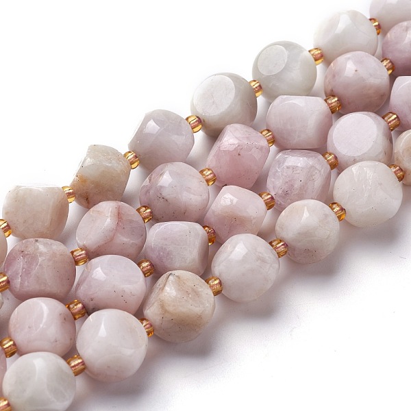 PandaHall Natural Kunzite Beads Strands, with Seed Beads, Six Sided Celestial Dice, 10~10.5x10~10.5x10~10.5mm, Hole: 0.5mm, about...
PandaHall Natural Kunzite Beads Strands, with Seed Beads, Six Sided Celestial Dice, 10~10.5x10~10.5x10~10.5mm, Hole: 0.5mm, about...