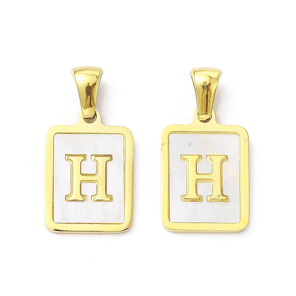 PandaHall Ion Plating(IP) 304 Stainless Steel Pave Shell Pendants, Rectangle Charm, Real 18K Gold Plated, Letter H, 17.5x12x1.5mm, Hole...
PandaHall Ion Plating(IP) 304 Stainless Steel Pave Shell Pendants, Rectangle Charm, Real 18K Gold Plated, Letter H, 17.5x12x1.5mm, Hole...