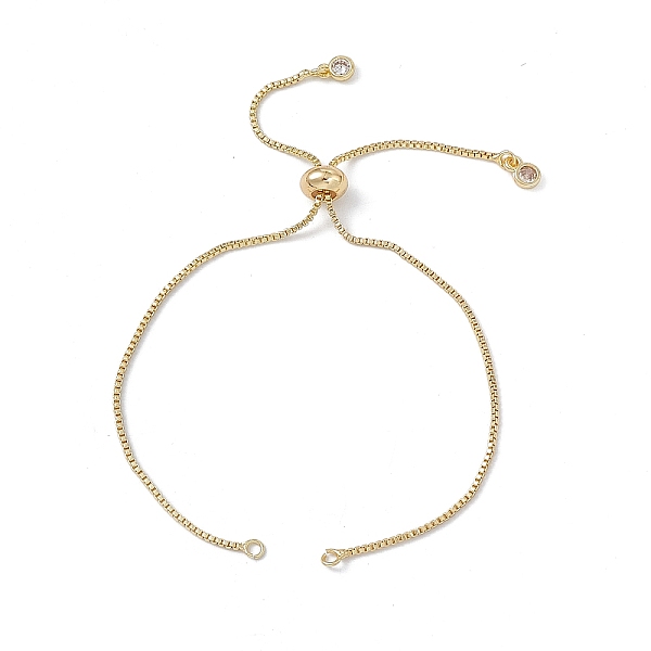 PandaHall Brass Box Chains Slider Bracelet Makings, with Crystal Rhinestone Chains Tab, Real 18K Gold Plated, 9-7/8 inch(25.2cm), Hole..., Clear
PandaHall Brass Box Chains Slider Bracelet Makings, with Crystal Rhinestone Chains Tab, Real 18K Gold Plated, 9-7/8 inch(25.2cm), Hole..., Clear