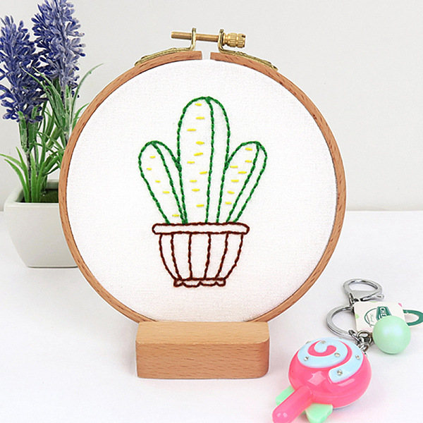 PandaHall DIY Embroidery Starter Kits, including Embroidery Fabric & Thread, Needle, Embroidery Hoops, Instruction Sheet, Cactus, 184x184mm...
PandaHall DIY Embroidery Starter Kits, including Embroidery Fabric & Thread, Needle, Embroidery Hoops, Instruction Sheet, Cactus, 184x184mm...