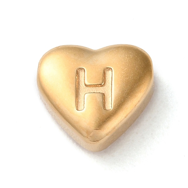 PandaHall 201 Stainless Steel Beads, Golden, Heart, Letter H, 7x8x3.5mm, Hole: 1.5mm 201 Stainless Steel Letter H
PandaHall 201 Stainless Steel Beads, Golden, Heart, Letter H, 7x8x3.5mm, Hole: 1.5mm 201 Stainless Steel Letter H
