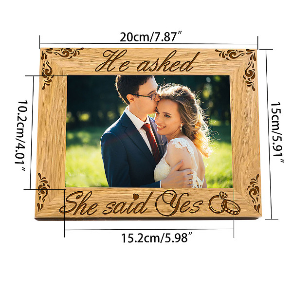PandaHall Natural Wood Photo Frames, for Tabletop Display Photo Frame, Rectangle with Word, Black, 150x200mm Wood Word Black
PandaHall Natural Wood Photo Frames, for Tabletop Display Photo Frame, Rectangle with Word, Black, 150x200mm Wood Word Black