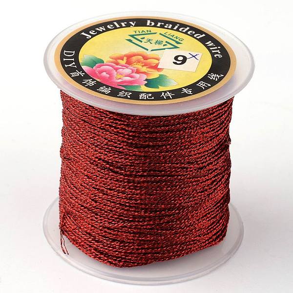 PandaHall Round Metallic Thread, Embroidery Thread, 3-Ply, Dark Red, 0.4mm, about 164.04 yards(150m)/roll Fibre Red
PandaHall Round Metallic Thread, Embroidery Thread, 3-Ply, Dark Red, 0.4mm, about 164.04 yards(150m)/roll Fibre Red