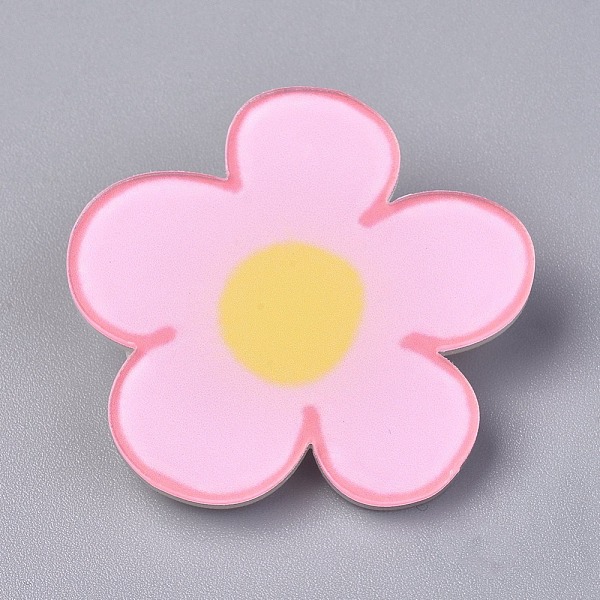 PandaHall Acrylic Badges Brooch Pins, Cute Lapel Pin, for Clothing Bags Jackets Accessory DIY Crafts, Flower, Pink, 37x38x7.5mm, Pin: 0.8mm...
PandaHall Acrylic Badges Brooch Pins, Cute Lapel Pin, for Clothing Bags Jackets Accessory DIY Crafts, Flower, Pink, 37x38x7.5mm, Pin: 0.8mm...