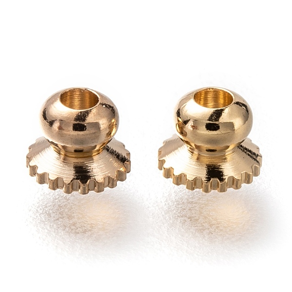 PandaHall Brass Beads Cap, Long-Lasting Plated, Real 24K Gold Plated, 4x3mm, Hole: 1.4mm Brass
PandaHall Brass Beads Cap, Long-Lasting Plated, Real 24K Gold Plated, 4x3mm, Hole: 1.4mm Brass