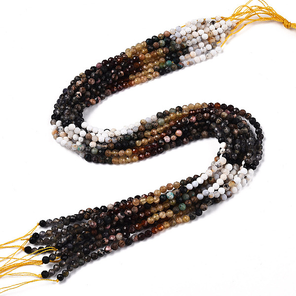 PandaHall Natural Mixed Gemstone Beads Strands, Round Beads, Faceted, 4x4mm, Hole: 0.6mm, about 104~108pcs/strand, 15.35''~15.75''(39~40cm)...
PandaHall Natural Mixed Gemstone Beads Strands, Round Beads, Faceted, 4x4mm, Hole: 0.6mm, about 104~108pcs/strand, 15.35''~15.75''(39~40cm)...