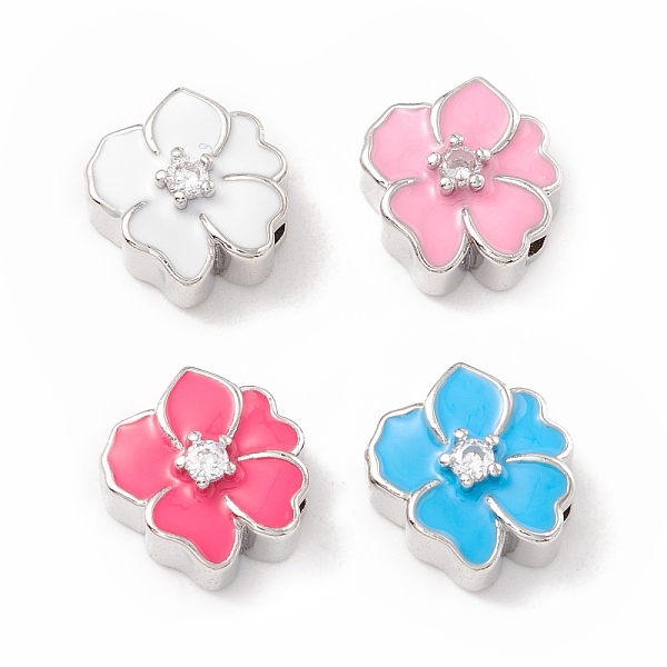 PandaHall Brass Micro Pave Cubic Zirconia Beads, with Enamel, Cadmium Free & Lead Free, Long-Lasting Plated, Platinum, Flower, Mixed Color..., Multicolor
PandaHall Brass Micro Pave Cubic Zirconia Beads, with Enamel, Cadmium Free & Lead Free, Long-Lasting Plated, Platinum, Flower, Mixed Color..., Multicolor