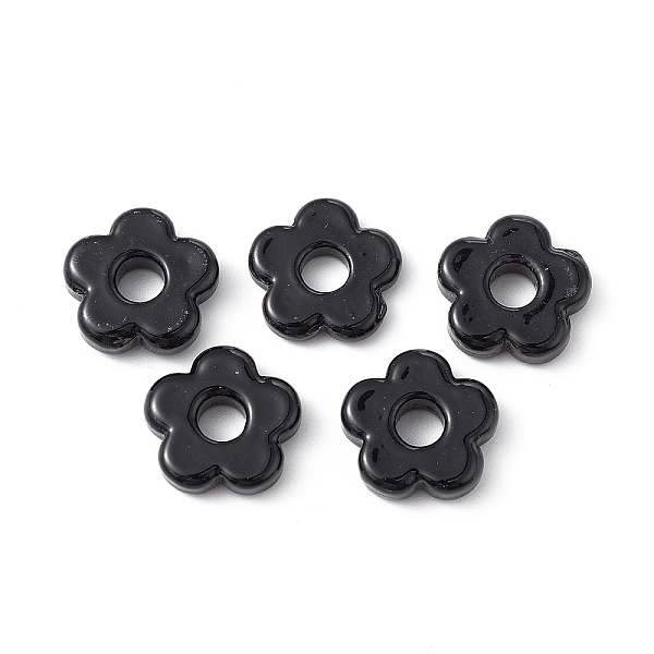 PandaHall Handmade Lampwork European Beads, Large Hole Beads, Flower, Black, 15~16x4~6mm, Hole: 4.8mm Lampwork Flower Black
PandaHall Handmade Lampwork European Beads, Large Hole Beads, Flower, Black, 15~16x4~6mm, Hole: 4.8mm Lampwork Flower Black