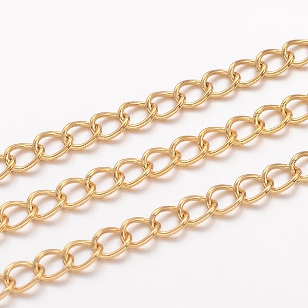 PandaHall Ion Plating(IP) 304 Stainless Steel Curb Chains, with Spool, Soldered, for Jewelry Making, Golden, 4x3x0.6mm, about 65.61 Feet...
PandaHall Ion Plating(IP) 304 Stainless Steel Curb Chains, with Spool, Soldered, for Jewelry Making, Golden, 4x3x0.6mm, about 65.61 Feet...