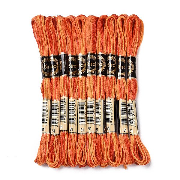 PandaHall 10 Skeins 6-Ply Polyester Embroidery Floss, Cross Stitch Threads, Segment Dyed, Dark Orange, 0.5mm, about 8.75 Yards(8m)/skein...
PandaHall 10 Skeins 6-Ply Polyester Embroidery Floss, Cross Stitch Threads, Segment Dyed, Dark Orange, 0.5mm, about 8.75 Yards(8m)/skein...