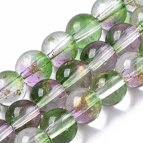 PandaHall Transparent Spray Painted Glass Bead Strands, with Golden Foil, Round, Medium Sea Green, 6~7mm, Hole: 1.2~1.5mm, about...
PandaHall Transparent Spray Painted Glass Bead Strands, with Golden Foil, Round, Medium Sea Green, 6~7mm, Hole: 1.2~1.5mm, about...