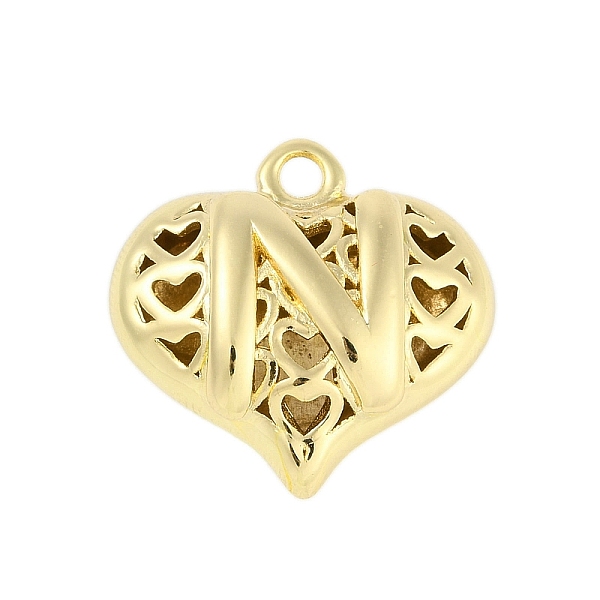 PandaHall Hollow Brass Pendants for Valentine's Day, Heart with Letter, Real 18K Gold Plated, Letter N, 25x26x13mm, Hole: 2.5mm Brass Letter...
PandaHall Hollow Brass Pendants for Valentine's Day, Heart with Letter, Real 18K Gold Plated, Letter N, 25x26x13mm, Hole: 2.5mm Brass Letter...