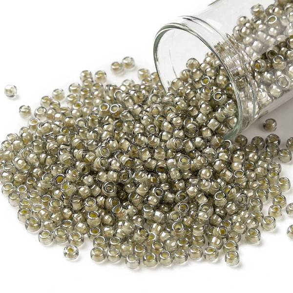 PandaHall TOHO Round Seed Beads, Japanese Seed Beads, (369) Inside Color Black Diamond/Orange Crme Lined, 8/0, 3mm, Hole: 1mm, about..., Gray
PandaHall TOHO Round Seed Beads, Japanese Seed Beads, (369) Inside Color Black Diamond/Orange Crme Lined, 8/0, 3mm, Hole: 1mm, about..., Gray