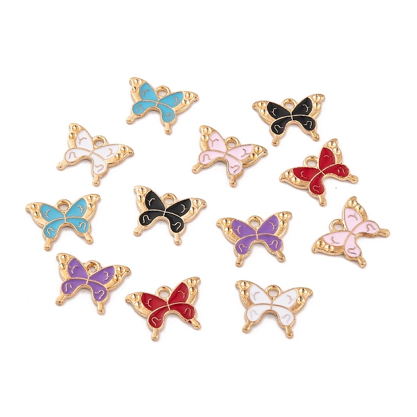 PandaHall Light Gold Plated Alloy Enamel Pendants, Cadmium Free & Lead Free, Butterfly Charm, Mixed Color, 11.5x16x1.5mm, Hole: 2mm..., Multicolor
PandaHall Light Gold Plated Alloy Enamel Pendants, Cadmium Free & Lead Free, Butterfly Charm, Mixed Color, 11.5x16x1.5mm, Hole: 2mm..., Multicolor