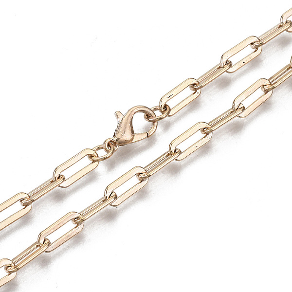PandaHall Brass Paperclip Chains, Drawn Elongated Cable Chains Necklace Making, with Lobster Claw Clasps, Real 18K Gold Plated, 17.71 inch...
PandaHall Brass Paperclip Chains, Drawn Elongated Cable Chains Necklace Making, with Lobster Claw Clasps, Real 18K Gold Plated, 17.71 inch...