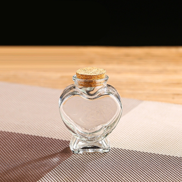 PandaHall Glass Bottle, Wishing Bottle, with Cork Stopper, Heart, Clear, 6x8.1cm, Capacity: 80ml(2.71fl. oz) Glass Heart Clear
PandaHall Glass Bottle, Wishing Bottle, with Cork Stopper, Heart, Clear, 6x8.1cm, Capacity: 80ml(2.71fl. oz) Glass Heart Clear