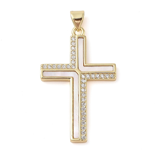 PandaHall Brass Micro Pave Cubic Zirconia Pendants, with Shell Charms, Virgin Mary, Real 18K Gold Plated, Cross, 34x21.5x2.5mm, Hole..., Clear
PandaHall Brass Micro Pave Cubic Zirconia Pendants, with Shell Charms, Virgin Mary, Real 18K Gold Plated, Cross, 34x21.5x2.5mm, Hole..., Clear