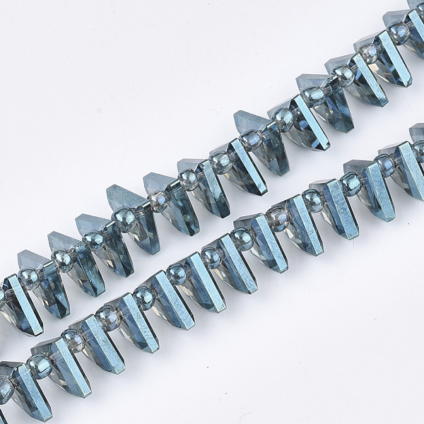 PandaHall Electroplate Glass Beads Strands, Faceted, Fan, Steel Blue, 10x12.5x4mm, Hole: 1mm, about 90pcs/strand, 19.2 inch Glass Fan Blue
PandaHall Electroplate Glass Beads Strands, Faceted, Fan, Steel Blue, 10x12.5x4mm, Hole: 1mm, about 90pcs/strand, 19.2 inch Glass Fan Blue