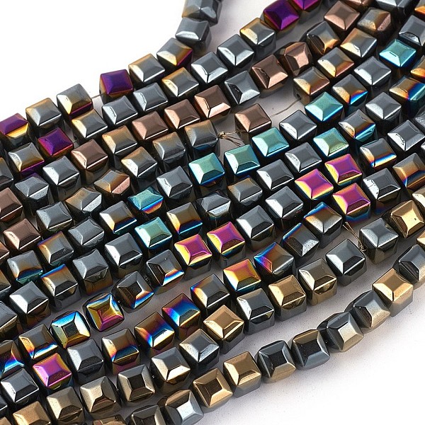 PandaHall Electroplated Non-magnetic Synthetic Hematite Beads Strands, Faceted, Half Plated, Square, Mixed Color, 6x6x6mm, Hole: 0.8mm...
PandaHall Electroplated Non-magnetic Synthetic Hematite Beads Strands, Faceted, Half Plated, Square, Mixed Color, 6x6x6mm, Hole: 0.8mm...