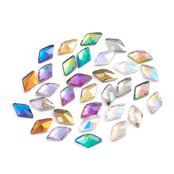 PandaHall Glass Rhinestone Cabochons, Flat Back & Back Plated, Faceted, Rhombus, Mixed Color, 10x6x3mm Glass Rhinestone Rhombus Multicolor
PandaHall Glass Rhinestone Cabochons, Flat Back & Back Plated, Faceted, Rhombus, Mixed Color, 10x6x3mm Glass Rhinestone Rhombus Multicolor