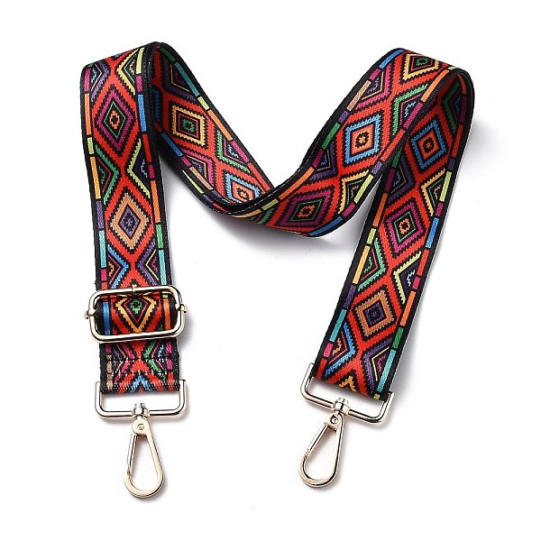 PandaHall Adjustable Nylon Bag Chains Strap, with Light Gold Iron Swivel Clasps, for Bag Replacement Accessories, Colorful, Geometric...
PandaHall Adjustable Nylon Bag Chains Strap, with Light Gold Iron Swivel Clasps, for Bag Replacement Accessories, Colorful, Geometric...