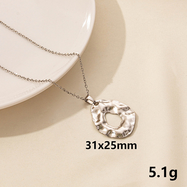 PandaHall 304 Stainless Steel Hollow Round Pendant Necklaces, Cable Chain Necklaces Stainless Steel
PandaHall 304 Stainless Steel Hollow Round Pendant Necklaces, Cable Chain Necklaces Stainless Steel