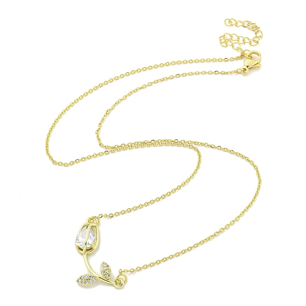 PandaHall Brass Micro Pave Clear Cubic Zirconia Pendant Necklaces, with Glass, Cadmium Free & Lead Free, Flower, Clear, 16.61 inch(422mm)...
PandaHall Brass Micro Pave Clear Cubic Zirconia Pendant Necklaces, with Glass, Cadmium Free & Lead Free, Flower, Clear, 16.61 inch(422mm)...