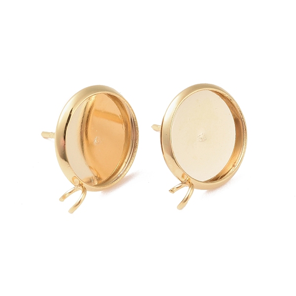 PandaHall 304 Stainless Steel Stud Earring Settings, with Loop, Flat Round, Golden, Tray: 12mm, 16.5x14x2mm, Hole: 2mm, Pin: 0.8mm 304...
PandaHall 304 Stainless Steel Stud Earring Settings, with Loop, Flat Round, Golden, Tray: 12mm, 16.5x14x2mm, Hole: 2mm, Pin: 0.8mm 304...
