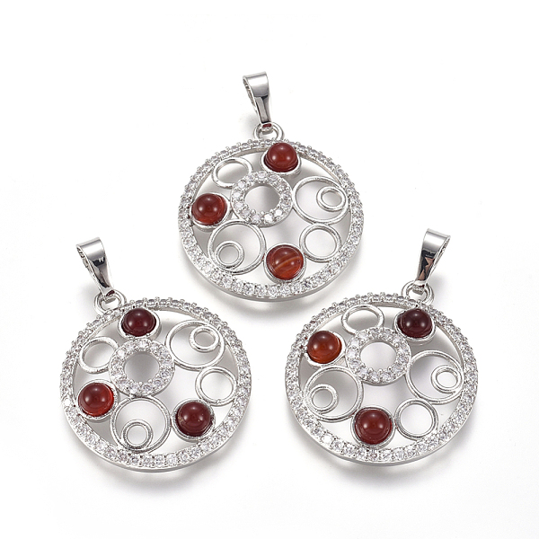 PandaHall Natural Carnelian/Red Agate Pendants, with Platinum Tone Brass Findings and Crystal Rhinestone, Flat Round, Dyed & Heated..., Clear
PandaHall Natural Carnelian/Red Agate Pendants, with Platinum Tone Brass Findings and Crystal Rhinestone, Flat Round, Dyed & Heated..., Clear