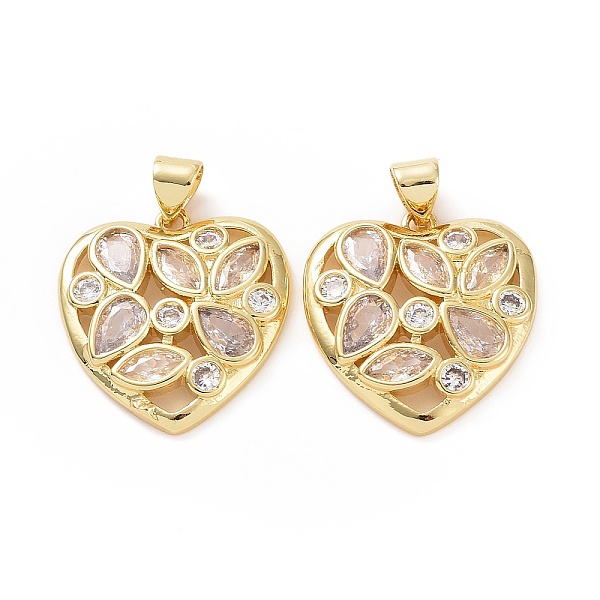 PandaHall Brass Cubic Zirconia Pendants, Hollow Heart Charm, Golden, 21x20x3.5mm, Hole: 3x5mm Brass+Cubic Zirconia Heart Clear
PandaHall Brass Cubic Zirconia Pendants, Hollow Heart Charm, Golden, 21x20x3.5mm, Hole: 3x5mm Brass+Cubic Zirconia Heart Clear