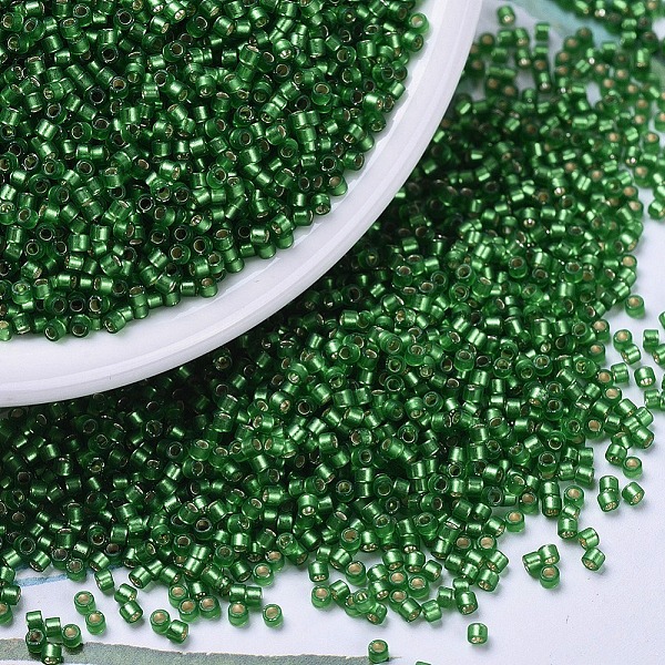 PandaHall MIYUKI Delica Beads, Cylinder, Japanese Seed Beads, 11/0, (DB0688) Dyed Semi-Frosted Silver Lined Green, 1.3x1.6mm, Hole: 0.8mm...
PandaHall MIYUKI Delica Beads, Cylinder, Japanese Seed Beads, 11/0, (DB0688) Dyed Semi-Frosted Silver Lined Green, 1.3x1.6mm, Hole: 0.8mm...