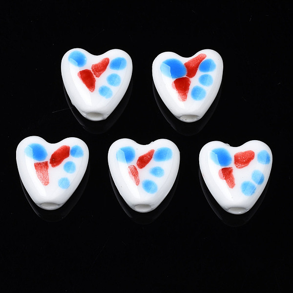 PandaHall Handmade Porcelain Beads, Famille Rose Style, Heart, Deep Sky Blue, 15x14.5~15x7mm, Hole: 3mm Porcelain Heart
PandaHall Handmade Porcelain Beads, Famille Rose Style, Heart, Deep Sky Blue, 15x14.5~15x7mm, Hole: 3mm Porcelain Heart