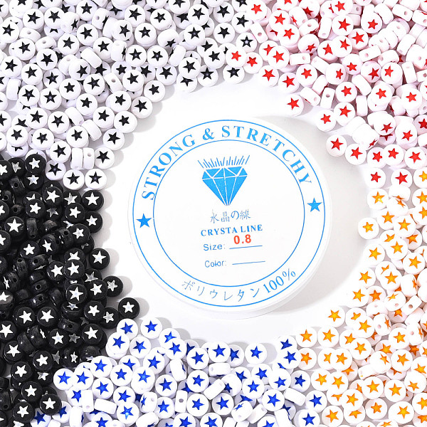PandaHall DIY Bracelets Making Kits, Including Opaque Acrylic Beads, Elastic Crystal Thread, Mixed Color, Beads: 1000pcs Acrylic Multicolor
PandaHall DIY Bracelets Making Kits, Including Opaque Acrylic Beads, Elastic Crystal Thread, Mixed Color, Beads: 1000pcs Acrylic Multicolor