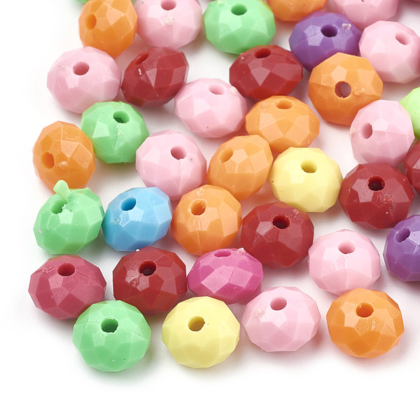 PandaHall Opaque Acrylic Beads, Faceted, Rondelle, Mixed Color, 8x5.5mm, Hole: 1.5mm Acrylic Rondelle Multicolor
PandaHall Opaque Acrylic Beads, Faceted, Rondelle, Mixed Color, 8x5.5mm, Hole: 1.5mm Acrylic Rondelle Multicolor