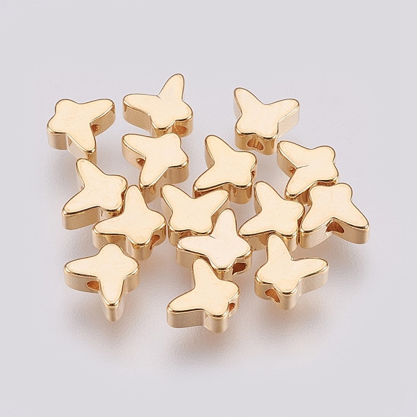 PandaHall Brass Beads, Nickel Free, Real 18K Gold Plated, Butterfly, 5x6x2.5mm, Hole: 1mm Brass Butterfly
PandaHall Brass Beads, Nickel Free, Real 18K Gold Plated, Butterfly, 5x6x2.5mm, Hole: 1mm Brass Butterfly