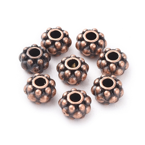 PandaHall Tibetan Style Spacer Beads, Zinc Alloy, Lead Free & Nickel Free & Cadmium Free, Flower, Red Copper Color, 6.5x4.5mm thick, Hole...
PandaHall Tibetan Style Spacer Beads, Zinc Alloy, Lead Free & Nickel Free & Cadmium Free, Flower, Red Copper Color, 6.5x4.5mm thick, Hole...