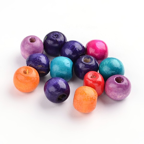 PandaHall Dyed Natural Wood Beads, Round, Lead Free, Mixed Color, 6x4~5mm, Hole: 2mm, about 13600pcs/1000g Maple Wood Round Multicolor
PandaHall Dyed Natural Wood Beads, Round, Lead Free, Mixed Color, 6x4~5mm, Hole: 2mm, about 13600pcs/1000g Maple Wood Round Multicolor