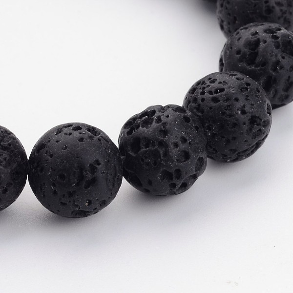 PandaHall Natural Lava Rock Beads Strands, Round, 14mm, Hole: 1.2mm, about 29pcs/strand, 16 inch Round Black
PandaHall Natural Lava Rock Beads Strands, Round, 14mm, Hole: 1.2mm, about 29pcs/strand, 16 inch Round Black